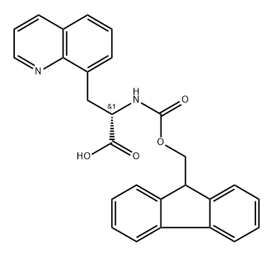 N-α-(9-Fluorenylmethoxycarbonyl)-β-(8-quinoyl)-L-alanine Struktur