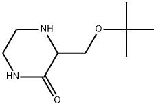 3-(tert-butoxymethyl)piperazin-2-one Struktur