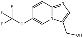 6-(trifluoromethoxy)imidazo[1,2-a]pyridin-3-yl]methanol Struktur