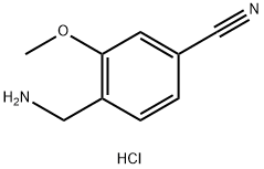 4-(氨甲基)-3-甲氧基苯甲腈鹽酸鹽, 182291-98-1, 結(jié)構(gòu)式