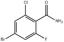 4-bromo-2-chloro-6-fluorobenzamide Struktur