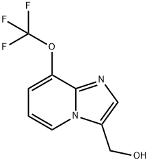 8-(trifluoromethoxy)imidazo[1,2-a]pyridin-3-yl]methanol Struktur