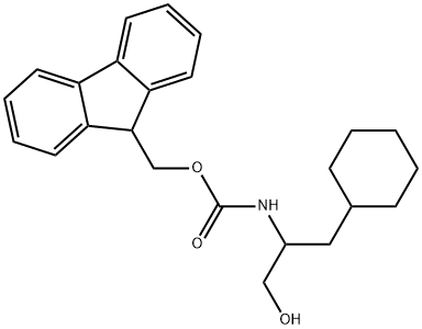 N-(9-Fluorenylmethoxycarbonyl)-D/L-cyclohexylalaninol Struktur