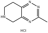 Pyrido[3,4-e]-1,2,4-triazine, 5,6,7,8-tetrahydro-3-methyl-, hydrochloride (1:1) Struktur