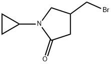 4-(bromomethyl)-1-cyclopropylpyrrolidin-2-one Struktur