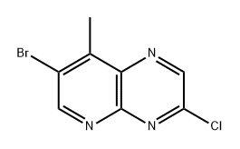 7-bromo-3-chloro-8-methylpyrido[2,3-b]pyrazine Struktur