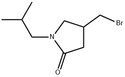 4-(bromomethyl)-1-isobutylpyrrolidin-2-one Struktur