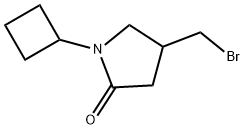 4-(bromomethyl)-1-cyclobutylpyrrolidin-2-one Struktur