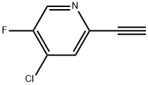 4-Chloro-2-ethynyl-5-fluoropyridine Struktur