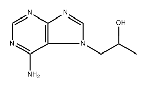 7H-Purine-7-ethanol, 6-amino-α-methyl- Struktur