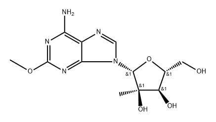 2'-C-Methyl-2-Methoxyadenosine Struktur