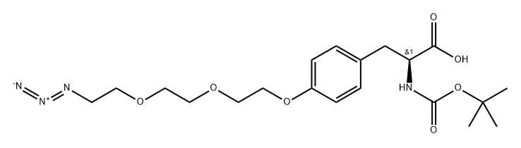 Boc-L-Tyr(PEG(3)-N3)-OH*DCHA Struktur