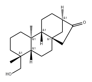 17-Norkauran-16-one, 18-hydroxy-, (4α)-(±)- (9CI) Struktur