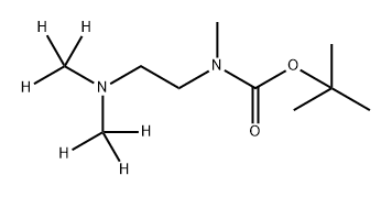 Carbamic acid, N-[2-[di(methyl-d3)amino]ethyl]-N-methyl-, 1,1-dimethylethyl ester Struktur