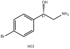 Benzenemethanol, α-(aminomethyl)-4-bromo-, hydrochloride (1:1), (αS)- Struktur