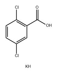 Benzoic acid, 2,5-dichloro-, potassium salt (1:1) Struktur