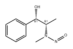 Benzenemethanol, α-[(1S)-1-(methylnitrosoamino)ethyl]-, (αS)- Struktur