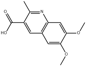 6,7-dimethoxy-2-methylquinoline-3-carboxylic acid Struktur