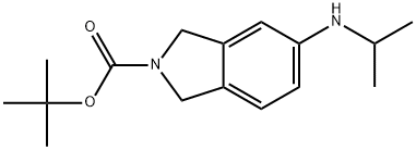 tert-butyl5-(isopropylamino)isoindoline-2-carboxylate Struktur