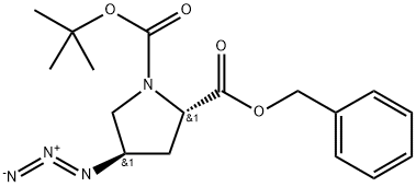 1,2-Pyrrolidinedicarboxylic acid, 4-azido-, 1-(1,1-dimethylethyl) 2-(phenylmethyl) ester, (2S,4R)-