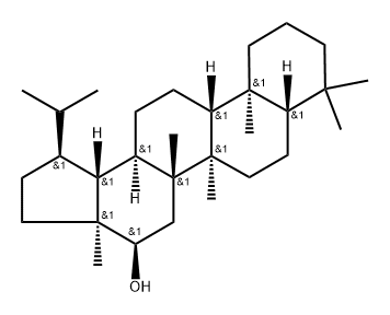 Lupan-16-ol, (16α)- (9CI) Struktur