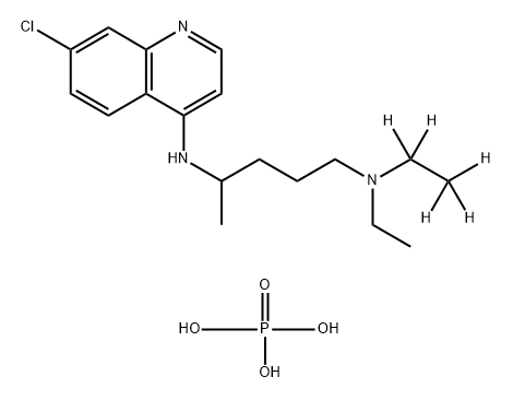 Chloroquine-d5 (phosphate) Struktur