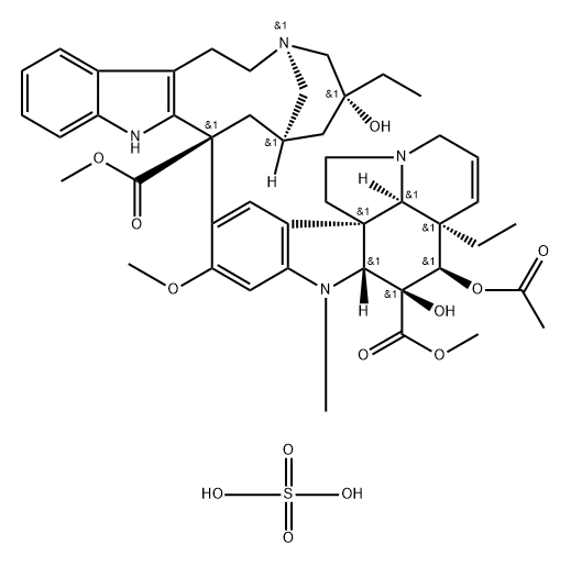 Vinrosidine sulfate Struktur