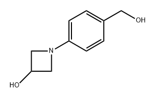 1-[4-(hydroxymethyl)phenyl]azetidin-3-ol Struktur