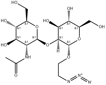 GlcNAc beta(1-2)Man alpha-1-Ethylazide Struktur