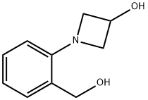 1-[2-(hydroxymethyl)phenyl]azetidin-3-ol Struktur