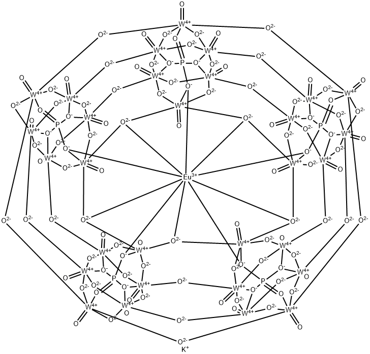 Potassium Eu-encapsulated Preyssler-type Phosphotungstate Struktur