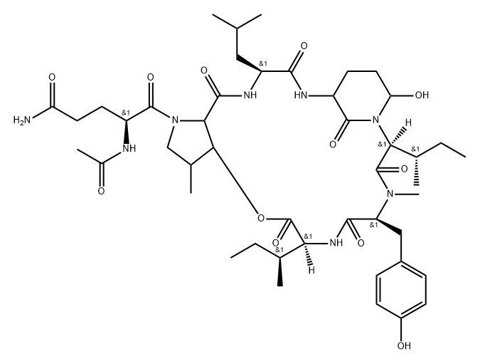 Nostopeptin B (9CI) Struktur