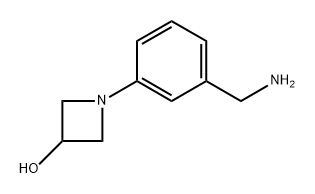 1-[3-(aminomethyl)phenyl]azetidin-3-ol Struktur