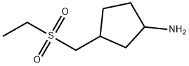 3-((ethylsulfonyl)methyl)cyclopentan-1-amine Struktur