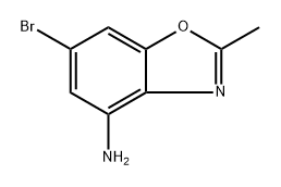 6-bromo-2-methylbenzo[d]oxazol-4-amine Struktur