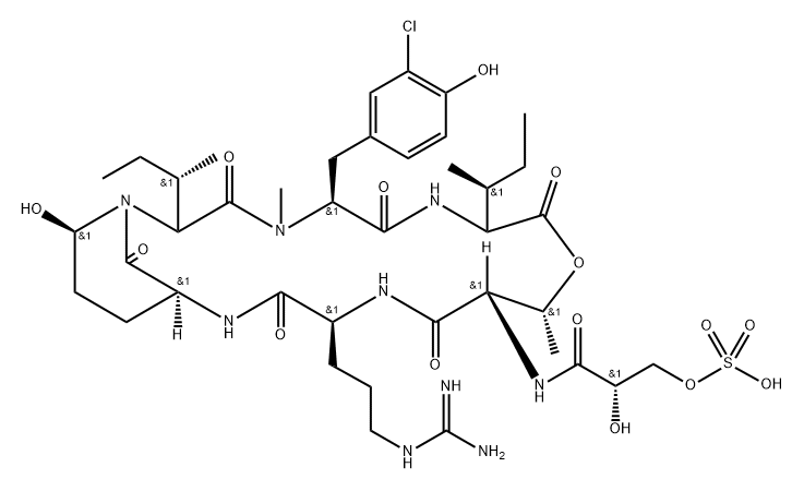 Micropeptin 478A (9CI) Struktur