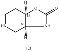 rac-(3aS,7aR)-hexahydro[1,3]oxazolo[4,5-c]pyridin-2(3H)-one hydrochloride Struktur