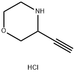 Morpholine, 3-ethynyl-, hydrochloride Struktur