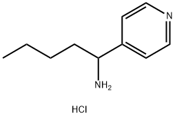 1-(Pyridin-4-yl)pentan-1-aminehydrochloride Struktur