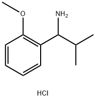 1-(2-methoxyphenyl)-2-methylpropan-1-amine hydrochloride Struktur