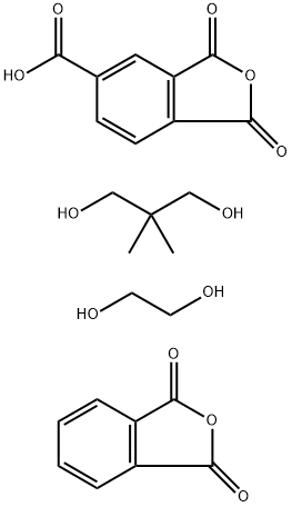 PHTHALICANHYDRIDE/TRIMELLITICANHYDRIDE/GLYCOLSCOPOLYMER Struktur