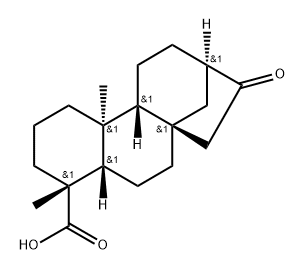 17-Norkauran-18-oic acid, 16-oxo-, (4α)- Struktur