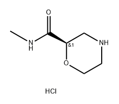 2-Morpholinecarboxamide,N-methyl-,hydrochloride,(2R)- Struktur