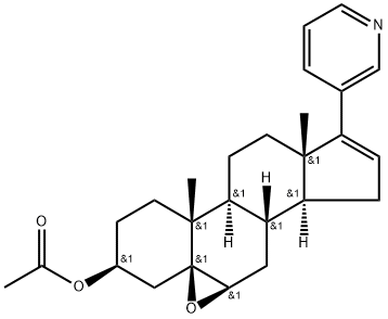 Androst-16-en-3-ol, 5,6-epoxy-17-(3-pyridinyl)-, 3-acetate, (3β,5β,6β)-, 1868064-76-9, 結(jié)構(gòu)式