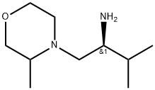 4-Morpholineethanamine, 3-methyl-α-(1-methylethyl)-, (αS)- Struktur