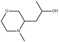 3-Morpholineethanol, α,4-dimethyl- Struktur