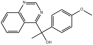 4-Quinazolinemethanol, α-(4-methoxyphenyl)-α-methyl- Struktur