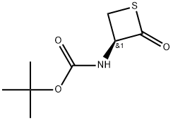 tert-butyl(R)-(2-oxothietan-3-yl)carbamate Struktur