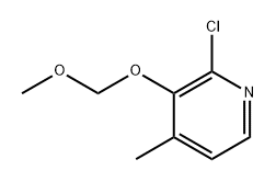 2-Chloro-3-(methoxymethoxy)-4-methylpyridine Struktur