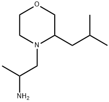 4-Morpholineethanamine, α-methyl-3-(2-methylpropyl)- Struktur